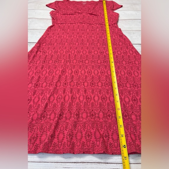 Toad&Co Red Patterned Dress - Picture 6 of 9